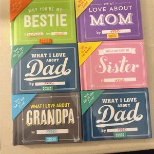 You Fill in the Love ❤️ Books for Mom, Dad, Bestie, Sister, Grandpa,etc